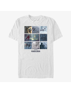 Pánské tričko Merch Star Wars: The Mandalorian - MandoMon Epi2 Message Unisex T-Shirt White
