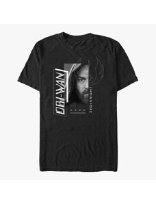 Pánské tričko Merch Star Wars Obi-Wan - Jedi Knight Portrait Unisex T-Shirt Black