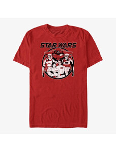 Pánské tričko Merch Star Wars: Visions - Dark Side Anime Unisex T-Shirt Red