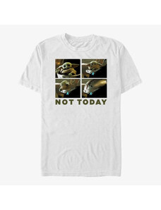 Pánské tričko Merch Star Wars: The Mandalorian - Not Today Unisex T-Shirt White