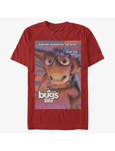 Pánské tričko Merch Pixar A Bug's Life - Hopper Poster Unisex T-Shirt Red