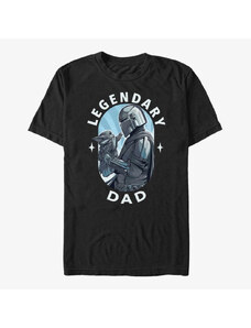 Pánské tričko Merch Star Wars: The Mandalorian - Legendary Dad Unisex T-Shirt Black