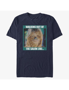 Pánské tričko Merch Star Wars: Classic - Walking Out The Salon Unisex T-Shirt Navy Blue