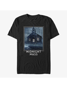 Pánské tričko Merch Netflix Midnight Mass - Midnight Mass Church Lockup Unisex T-Shirt Black