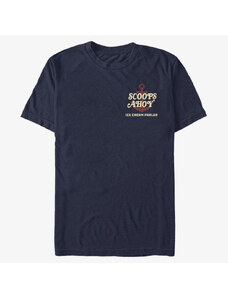 Pánské tričko Merch Netflix Stranger Things - Ahoy Ahoy Unisex T-Shirt Navy Blue