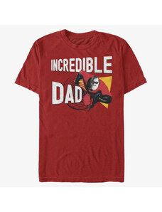 Pánské tričko Merch Pixar Incredibles 2 - Incredi Dad Unisex T-Shirt Red