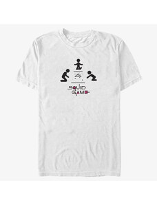 Pánské tričko Merch Netflix Squid Game - SQUID GAME ICON 4 Unisex T-Shirt White