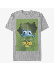 Pánské tričko Merch Pixar A Bug's Life - Bugs Life Poster Unisex T-Shirt Heather Grey