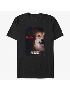 Pánské tričko Merch Netflix Cowboy Bebop - Ein Bark Poster Unisex T-Shirt Black
