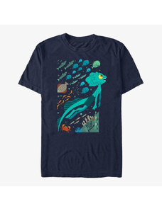 Pánské tričko Merch Pixar Luca - Under The Sea Unisex T-Shirt Navy Blue