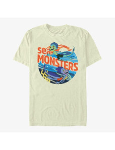 Pánské tričko Merch Pixar Luca - Sea monster circle Unisex T-Shirt Natural