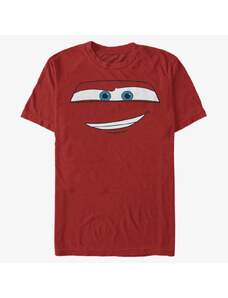 Pánské tričko Merch Pixar Cars 1-2 - McQueen Big Face Unisex T-Shirt Red