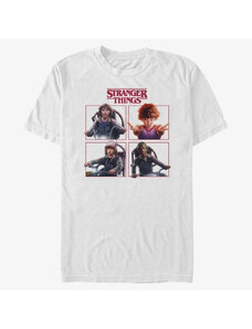 Pánské tričko Merch Netflix Stranger Things - Cast Box Up Unisex T-Shirt White