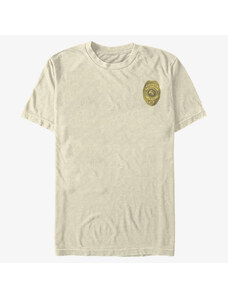 Pánské tričko Merch Netflix Stranger Things - Hawkins Police Badge Unisex T-Shirt Natural