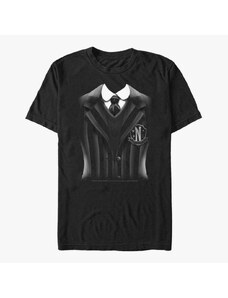 Pánské tričko Merch MGM Wednesday - Wednesday Uniform Unisex T-Shirt Black