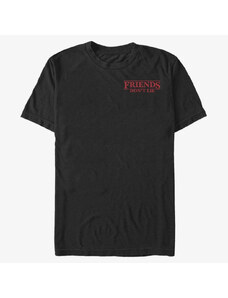 Pánské tričko Merch Netflix Stranger Things - Friends Pocket Unisex T-Shirt Black