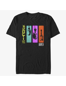 Pánské tričko Merch Netflix Cowboy Bebop - Colorful Sequence Unisex T-Shirt Black