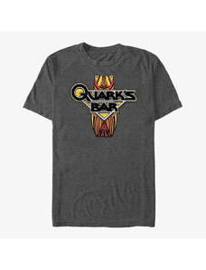 Pánské tričko Merch Paramount Star Trek - Quarks Vintage Logo Unisex T-Shirt Dark Heather Grey