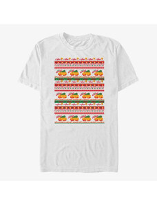 Pánské tričko Merch Netflix Stranger Things - Surfer Boy Pizza Sweater Unisex T-Shirt White