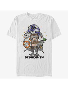 Pánské tričko Merch Star Wars: The Rise Of Skywalker - Droid Smith Unisex T-Shirt White