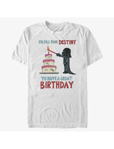 Pánské tričko Merch Star Wars: Classic - Fulfill Your Birthday Unisex T-Shirt White