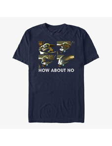 Pánské tričko Merch Star Wars: The Mandalorian - ABOUT THAT NO Unisex T-Shirt Navy Blue