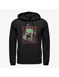 Pánská mikina Merch Star Wars Book of Boba Fett - Boba Poster Unisex Hoodie Black