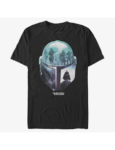 Pánské tričko Merch Star Wars: The Mandalorian - Moff Sunset Unisex T-Shirt Black