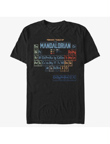 Pánské tričko Merch Star Wars: The Mandalorian - Table Of Mando Unisex T-Shirt Black