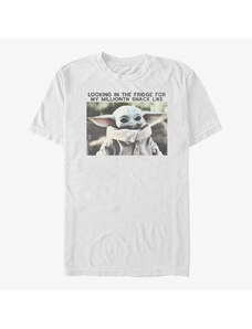 Pánské tričko Merch Star Wars: The Mandalorian - Millionth Snack Unisex T-Shirt White