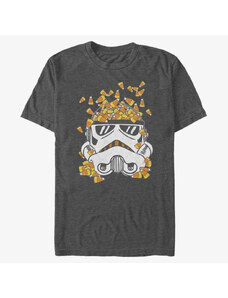 Pánské tričko Merch Star Wars - Candy Corn Trooper Unisex T-Shirt Dark Heather Grey