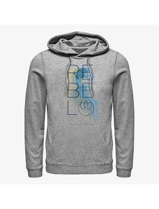 Pánská mikina Merch Star Wars: Rogue One - Jyn Unisex Hoodie Heather Grey