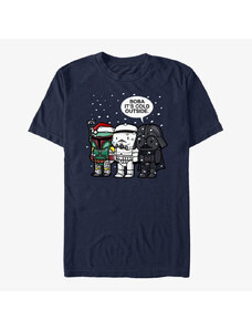 Pánské tričko Merch Star Wars: Classic - Boba it's cold Unisex T-Shirt Navy Blue