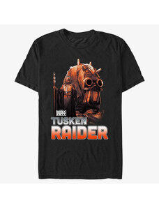 Pánské tričko Merch Star Wars Book of Boba Fett - Outlaw Hunter Unisex T-Shirt Black