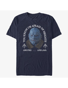 Pánské tričko Merch Star Wars: The Mandalorian - Fire Lava Heights Unisex T-Shirt Navy Blue