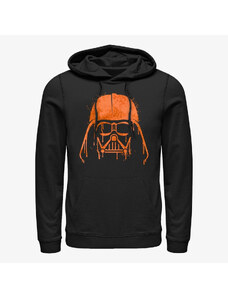 Pánská mikina Merch Star Wars - Orange Vader Drip Unisex Hoodie Black