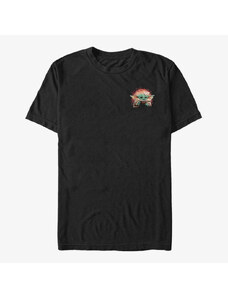 Pánské tričko Merch Star Wars: The Mandalorian - Sipping Starries Small Front Unisex T-Shirt Black