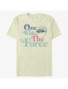 Pánské tričko Merch Star Wars: The Mandalorian - Pastel Force Unisex T-Shirt Natural