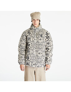 Pánská zimní bunda Karl Kani Og Paisley Teddy Puffer Jacket Off White/ Black