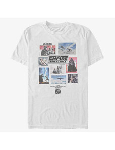 Pánské tričko Merch Star Wars: Classic - Empire Scrapbook Unisex T-Shirt White