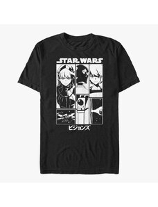 Pánské tričko Merch Star Wars: Visions - Visions Poster Unisex T-Shirt Black
