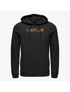 Pánská mikina Merch Star Wars: Andor - Andor Glitch Logo Unisex Hoodie Black