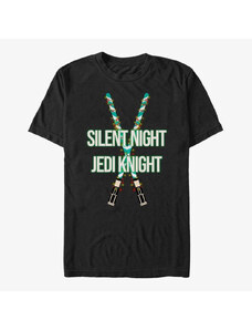 Pánské tričko Merch Star Wars: Classic - Christmas Light Sabers Unisex T-Shirt Black