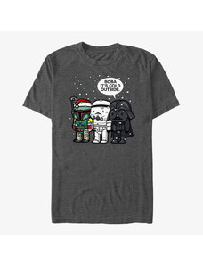 Pánské tričko Merch Star Wars: Classic - Boba It's Cold Unisex T-Shirt Dark Heather Grey