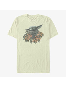 Pánské tričko Merch Star Wars: The Mandalorian - FLOWER CHILD Unisex T-Shirt Natural