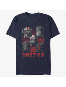 Pánské tričko Merch Star Wars: The Bad Batch - Unit 99 Unisex T-Shirt Navy Blue