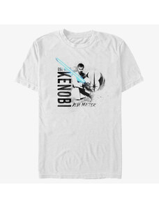 Pánské tričko Merch Star Wars: Clone Wars - Obi Collage Unisex T-Shirt White