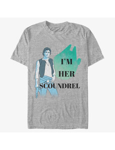 Pánské tričko Merch Star Wars: Classic - Her Scoundrel Unisex T-Shirt Heather Grey