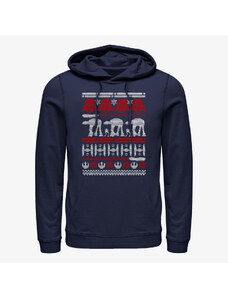 Pánská mikina Merch Star Wars: Classic - Sweater Unisex Hoodie Navy Blue