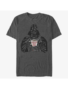 Pánské tričko Merch Star Wars: Classic - Vader Dad Mug Unisex T-Shirt Dark Heather Grey